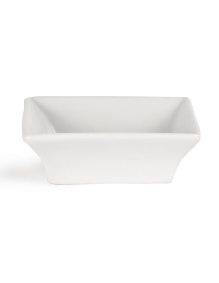 Mini plats carrés Olympia Whiteware 75mm - lot de 12