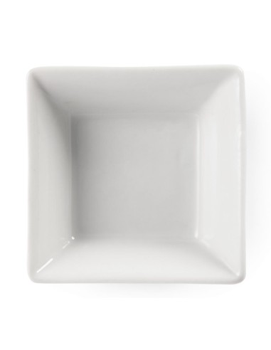 Mini plats carrés Olympia Whiteware 75mm - lot de 12