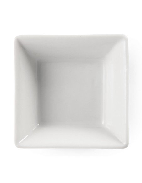 Mini plats carrés Olympia Whiteware 75mm - lot de 12