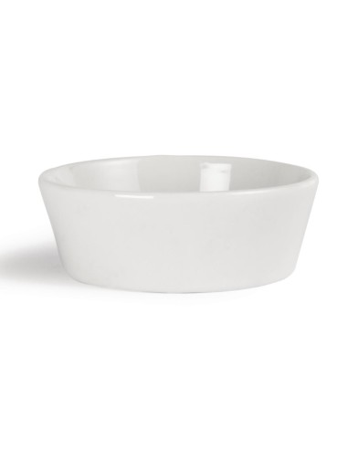 Mini plats ronds Olympia Whiteware 75mm - lot de 12