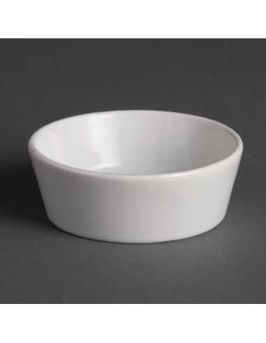Mini plats ronds Olympia Whiteware 75mm - lot de 12