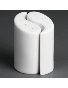 Salières et poivrières Olympia Whiteware 95 mm - lot de 12