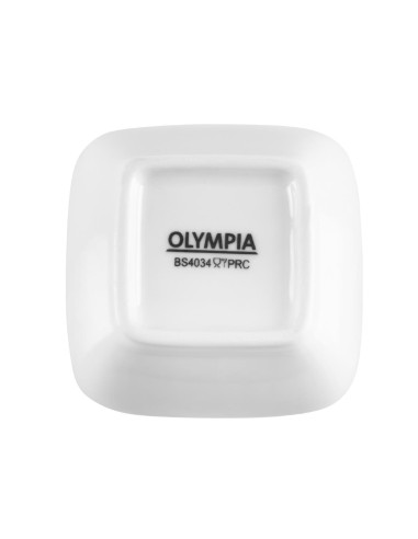 Mini raviers arrondis Olympia Whiteware 60mm - lot de 12