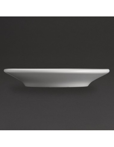 Soucoupes espresso Olympia Whiteware 120mm - lot de 12