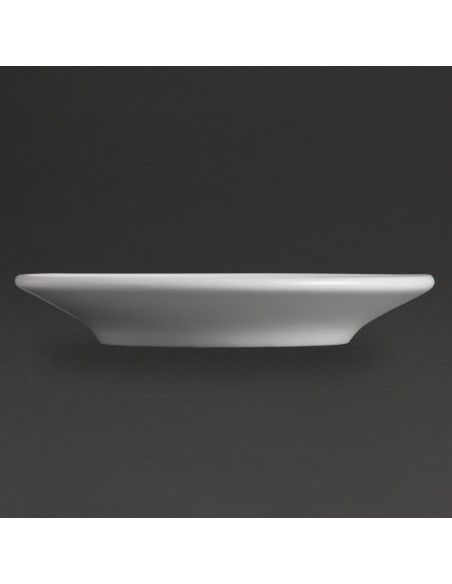 Soucoupes espresso Olympia Whiteware 120mm - lot de 12