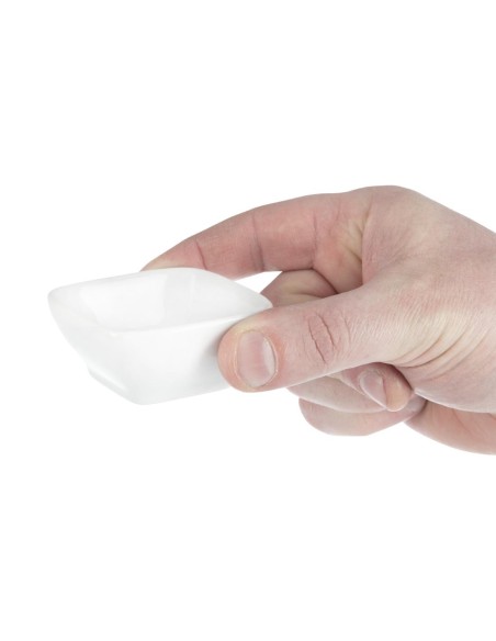 Mini raviers arrondis Olympia Whiteware 60mm - lot de 12