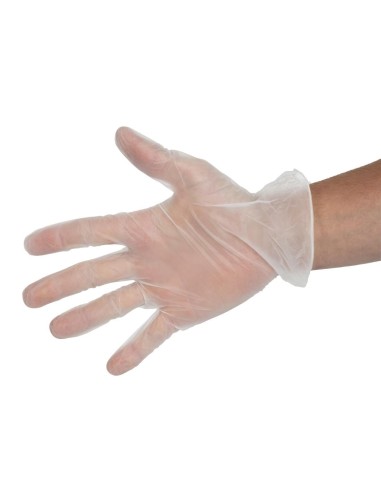 Gants vinyle Hygiplas XL - Lot de 100 - Sans poudre
