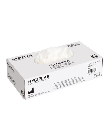 Gants vinyle non poudrés Hygiplas M - lot de 100