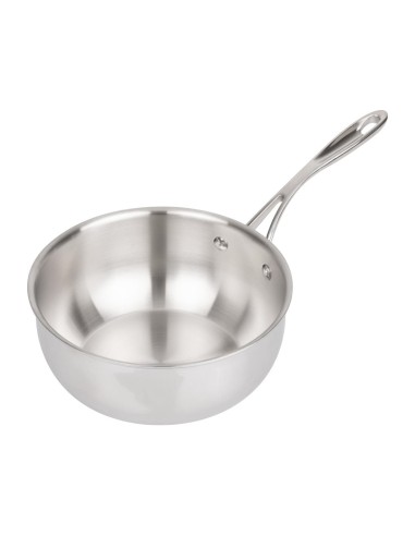 Poêle évasée triple épaisseur Vogue 2,5 L - Inox 304