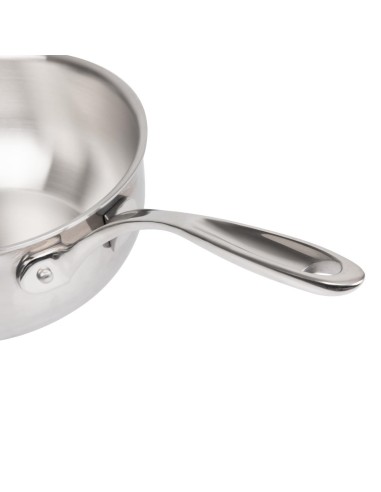 Poêle évasée triple épaisseur Vogue 2,5 L - Inox 304