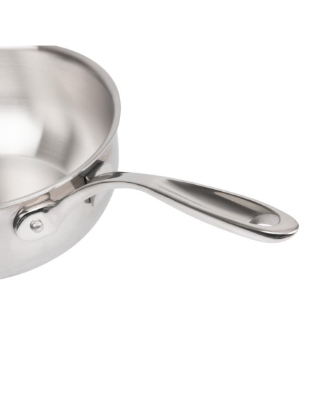 Poêle évasée triple épaisseur Vogue 2,5 L - Inox 304
