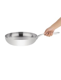 Poêle induction Vogue Tri Wall 280mm - Inox 3,5L 2