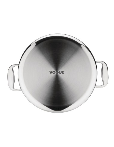Braisière Vogue Tri Wall 9,5L - Inox 304, compatible induction
