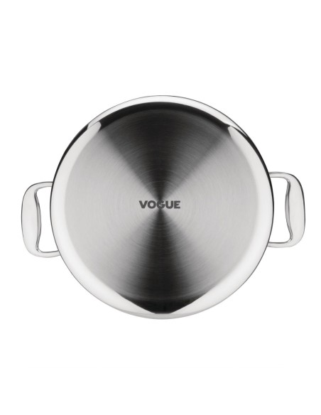 Braisière Vogue Tri Wall 9,5L - Inox 304, compatible induction