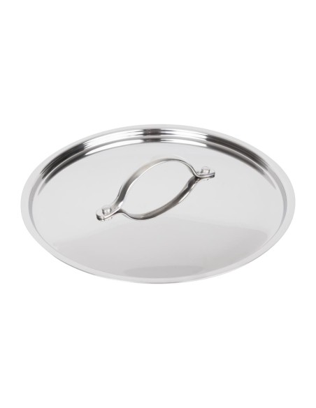 Couvercle inox et aluminium Vogue Tri Wall 240mm