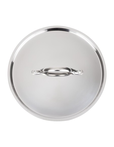 Couvercle inox et aluminium Vogue Tri Wall 240mm