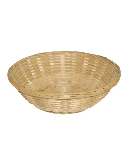 Corbeille à pain en osier Olympia ronde - lot de 6