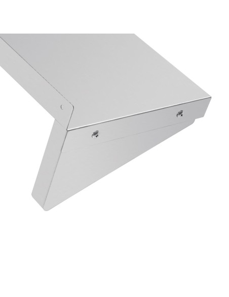 Étagère murale inox Vogue 1500 mm - 50 kg