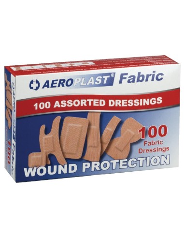 Pansements tissu sans latex A-Care - 6 tailles, lot de 100