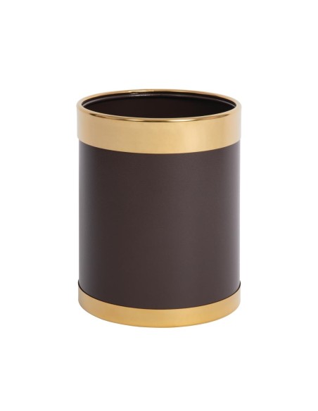 Corbeille à papier bordure dorée Bolero 10,2 L