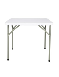 Table carrée pliante Bolero 86 cm blanche - Résistante et pratique 2