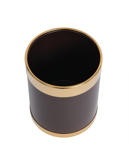 Corbeille à papier bordure dorée Bolero 10,2 L