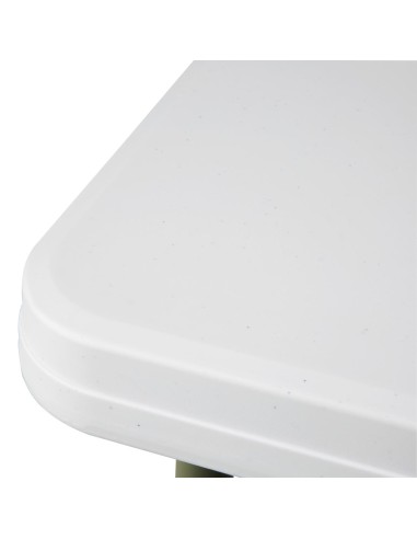 Table carrée pliante Bolero 86 cm blanche - Résistante et pratique