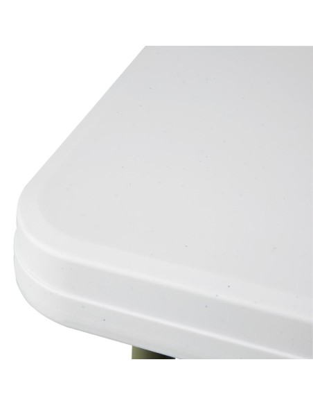 Table carrée pliante Bolero 86 cm blanche - Résistante et pratique