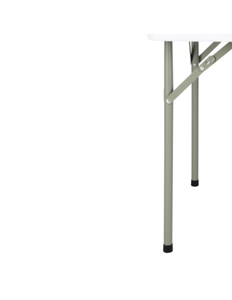 Table carrée pliante Bolero 86 cm blanche - Résistante et pratique