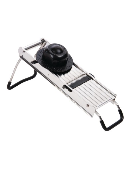 Mandoline avec chariot Vogue - 5 lames inox