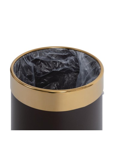 Corbeille à papier bordure dorée Bolero 10,2 L
