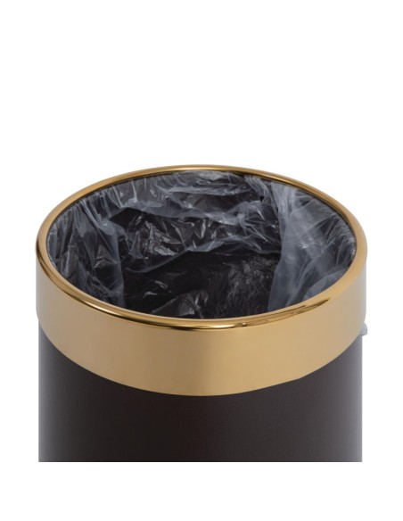 Corbeille à papier bordure dorée Bolero 10,2 L