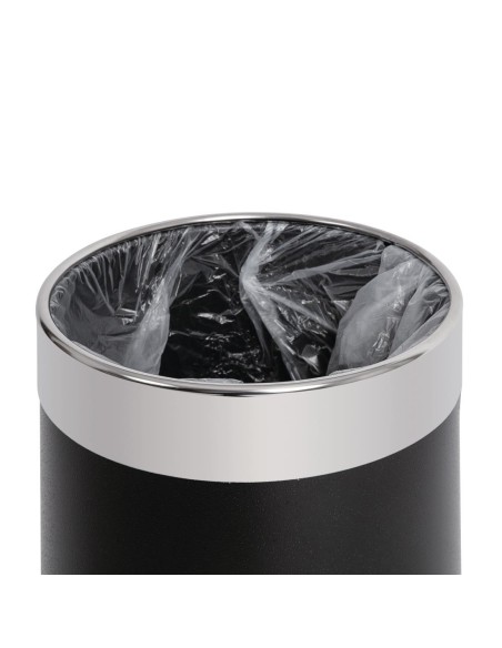 Corbeille à papier Bolero effet cuir 10,2L - Noir