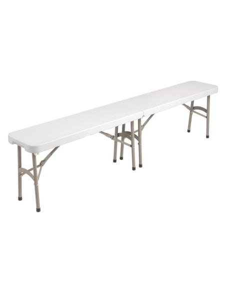 Banc pliable Bolero 1830mm - robuste et facile à installer