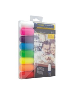 Lot de 8 marqueurs craie Securit Illumigraph 15mm - 8 couleurs 2