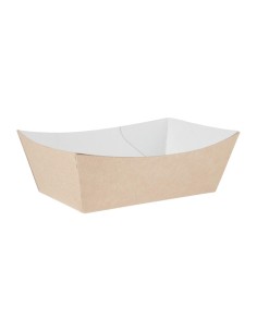 Barquettes kraft compostables 124 mm - Lot 500 Colpac