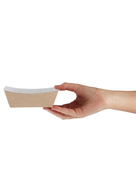 Barquettes kraft compostables 124 mm - Lot 500 Colpac