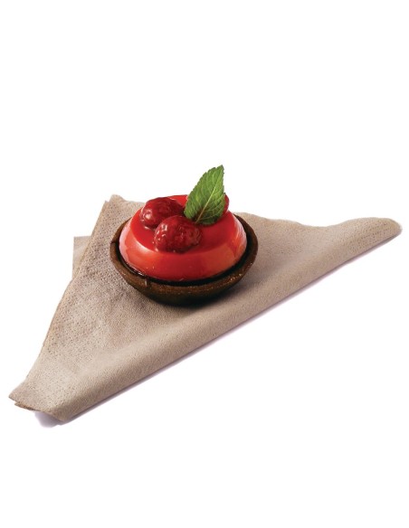 Serviettes snacking 2 plis compostables Vegware 33cm - Lot 2000