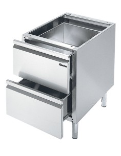 Soubassement 600 L400 2T Bartscher - Cuisson horizontale