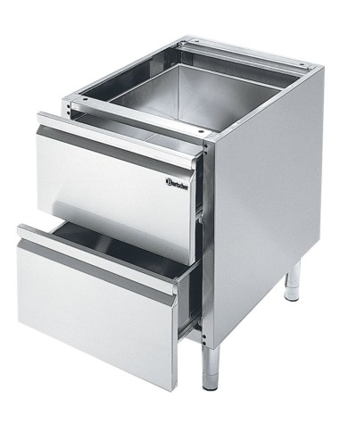 Soubassement 600 L400 2T Bartscher - Cuisson horizontale