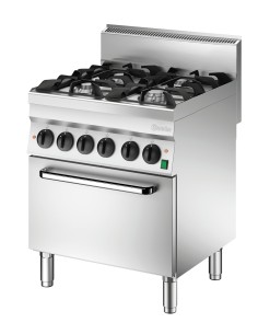 Fourneau gaz Bartscher 650 L700 4PL FE - Cuisson horizontale