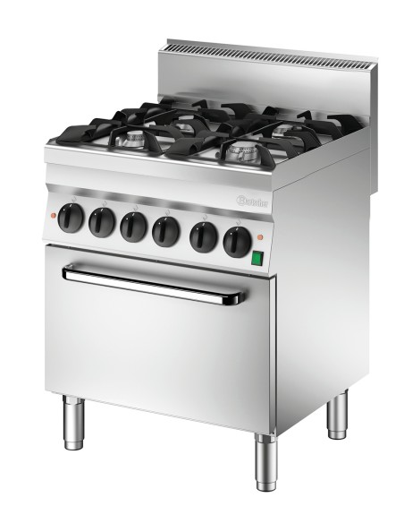 Fourneau gaz Bartscher 650 L700 4PL FE - Cuisson horizontale