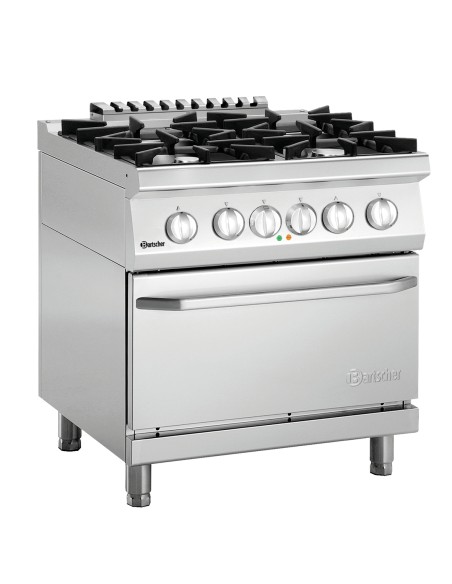 Fourneau gaz Bartscher 70040 EB21 - Cuisson horizontale