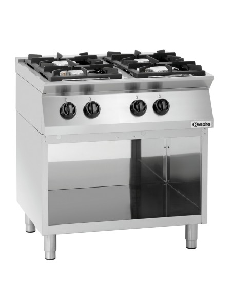 Cuisinière à gaz Bartscher MFGO 7040 - Cuisson horizontale