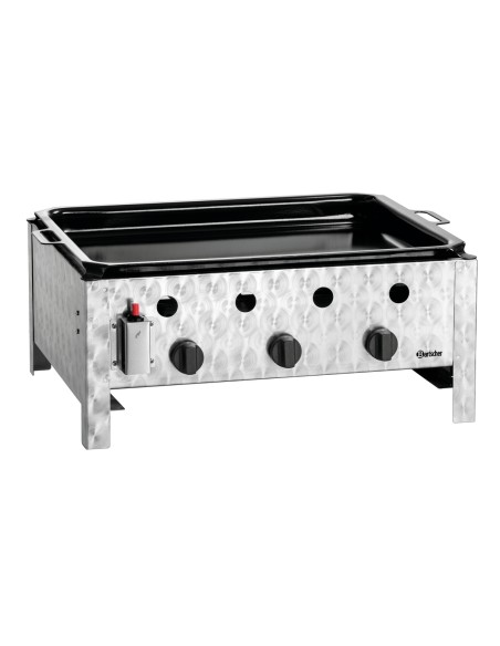 Grill combiné à gaz TB1000PF Bartscher - Cuisson horizontale