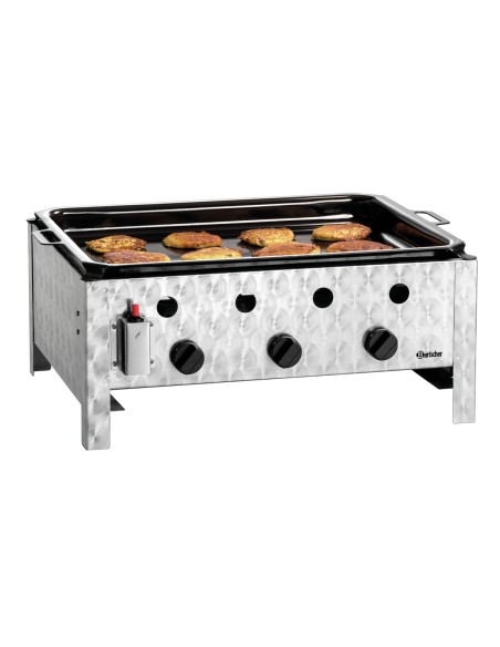 Grill combiné à gaz TB1000PF Bartscher - Cuisson horizontale
