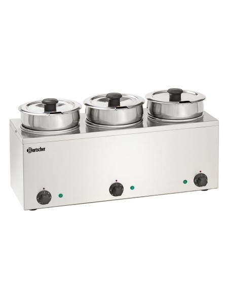 Bain Marie Hotpot 3x pot 3,5 L - Bartscher