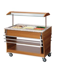 Chariot buffet chaud Bartscher 3x 1/1GN 2