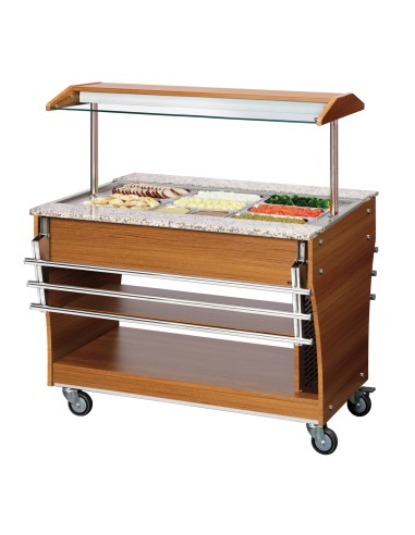 Chariot buffet chaud Bartscher 3x 1/1GN