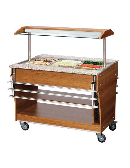 Chariot buffet chaud Bartscher 3x 1/1GN